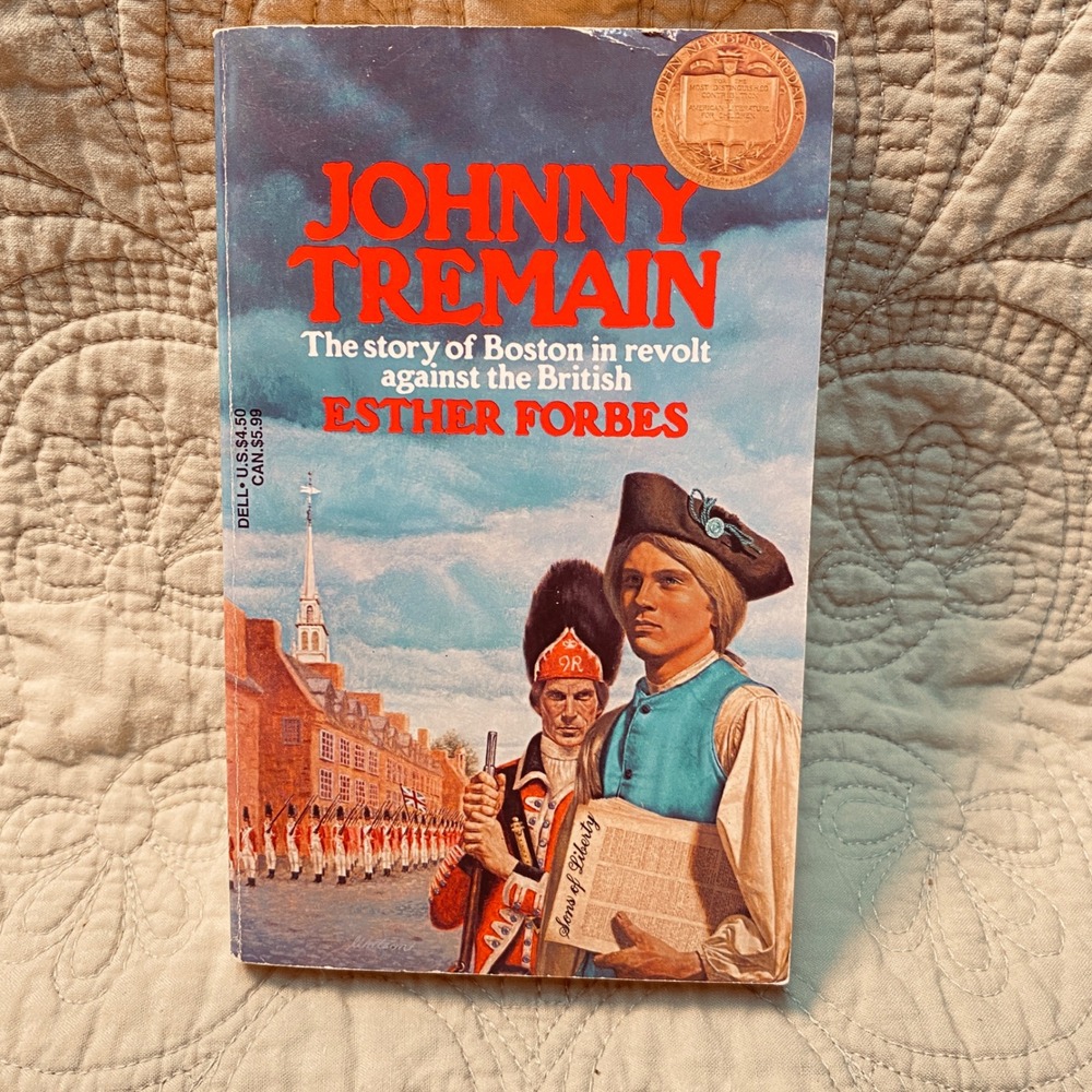 Johnny Tremain by Esther Forbes Vintage Dell Publishing 1971 Paperback Book‎ YA